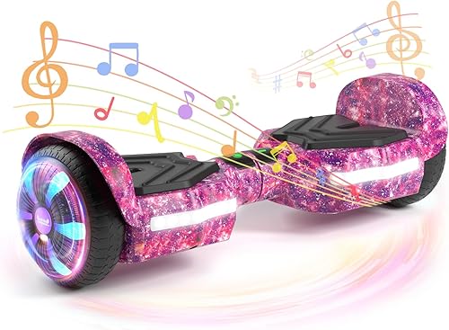 Scooter, altavoces Bluetooth y ruedas de iluminación LED, control de aplicación, motores duales de 250 W, velocidad máxima de 8.5 mph y rango máximo