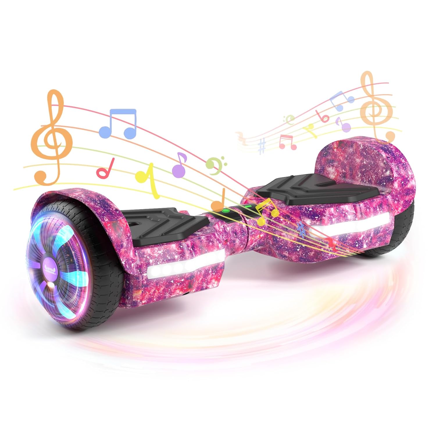 SIMATE Scooter Bluetooth Speakers and LED Light-Up Wheels APP Control Dual 250W Motors 8 5 mph Max Speed