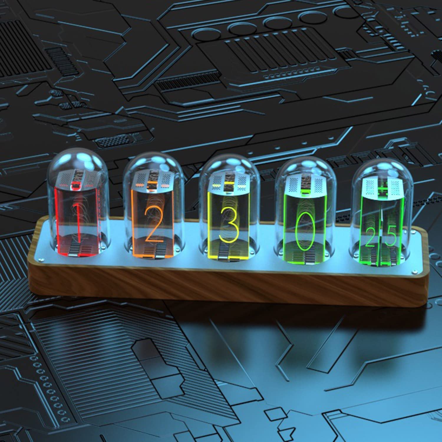 Handmade Nixie Tube Clock Bundle with Spare Nixie Tube4