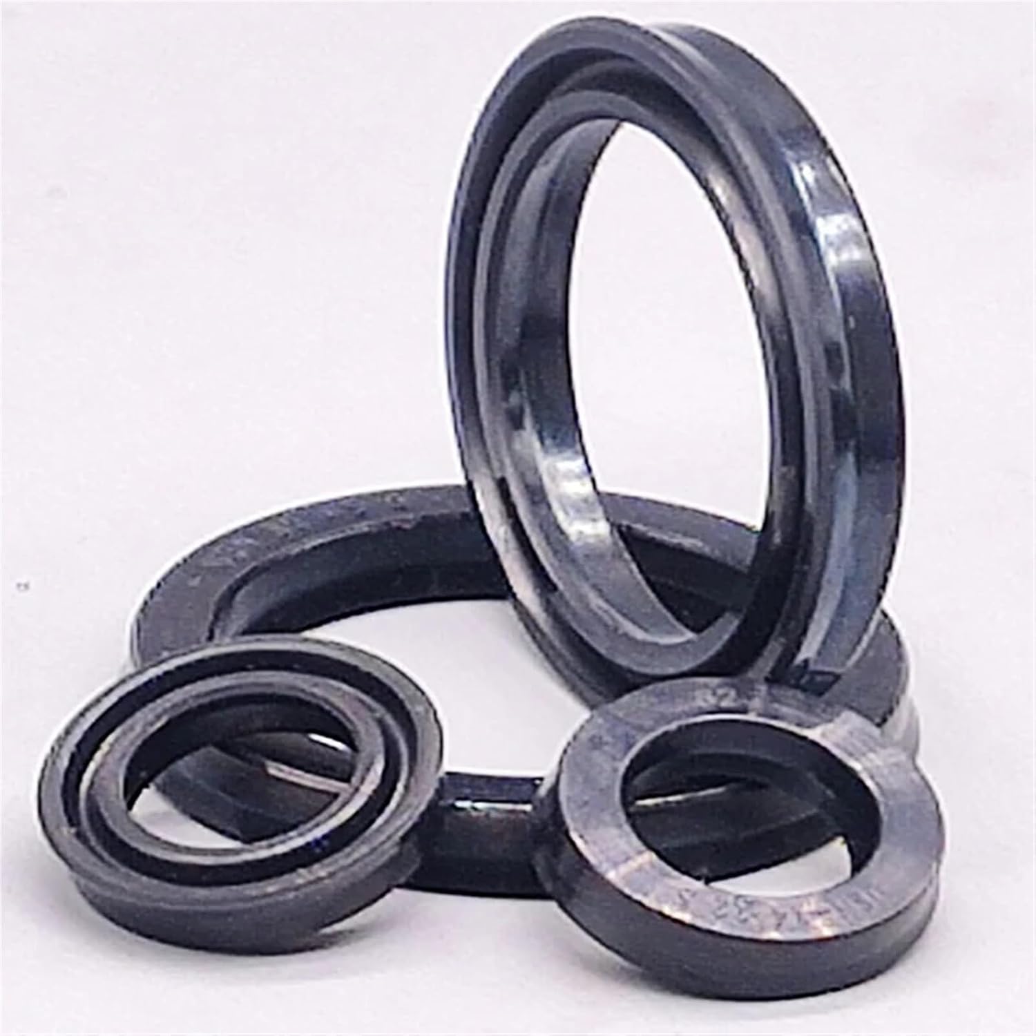 Height 5/6/7/8mm Cylinder Oil Seal USH/UPH/Y Type Shaft Hole General Sealing Ring Gasket(45x55x6mm 2pcs)