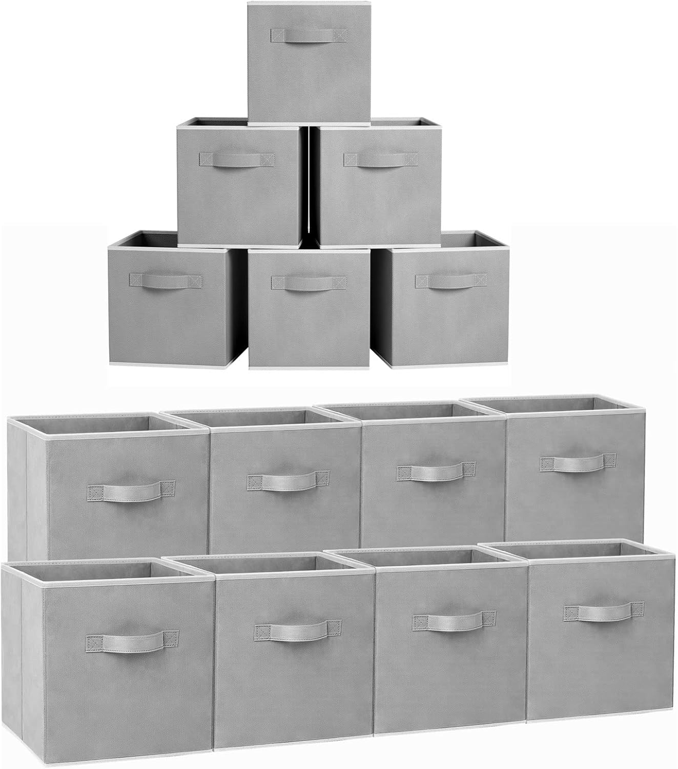 8 Pack 11 inch Fabric Storage Cubes with 6 Pack 13 inch