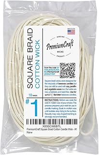 Square Braid Cotton Candle Wick