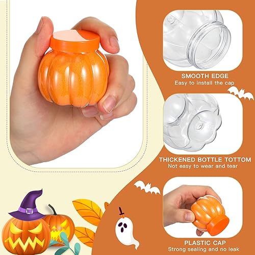 Miniatura 3 de 50 botellas de arte de arena, botellas de plástico para poción con 5 embudos pequeños, kits de contenedores de arte de arena para niños, fiestas de