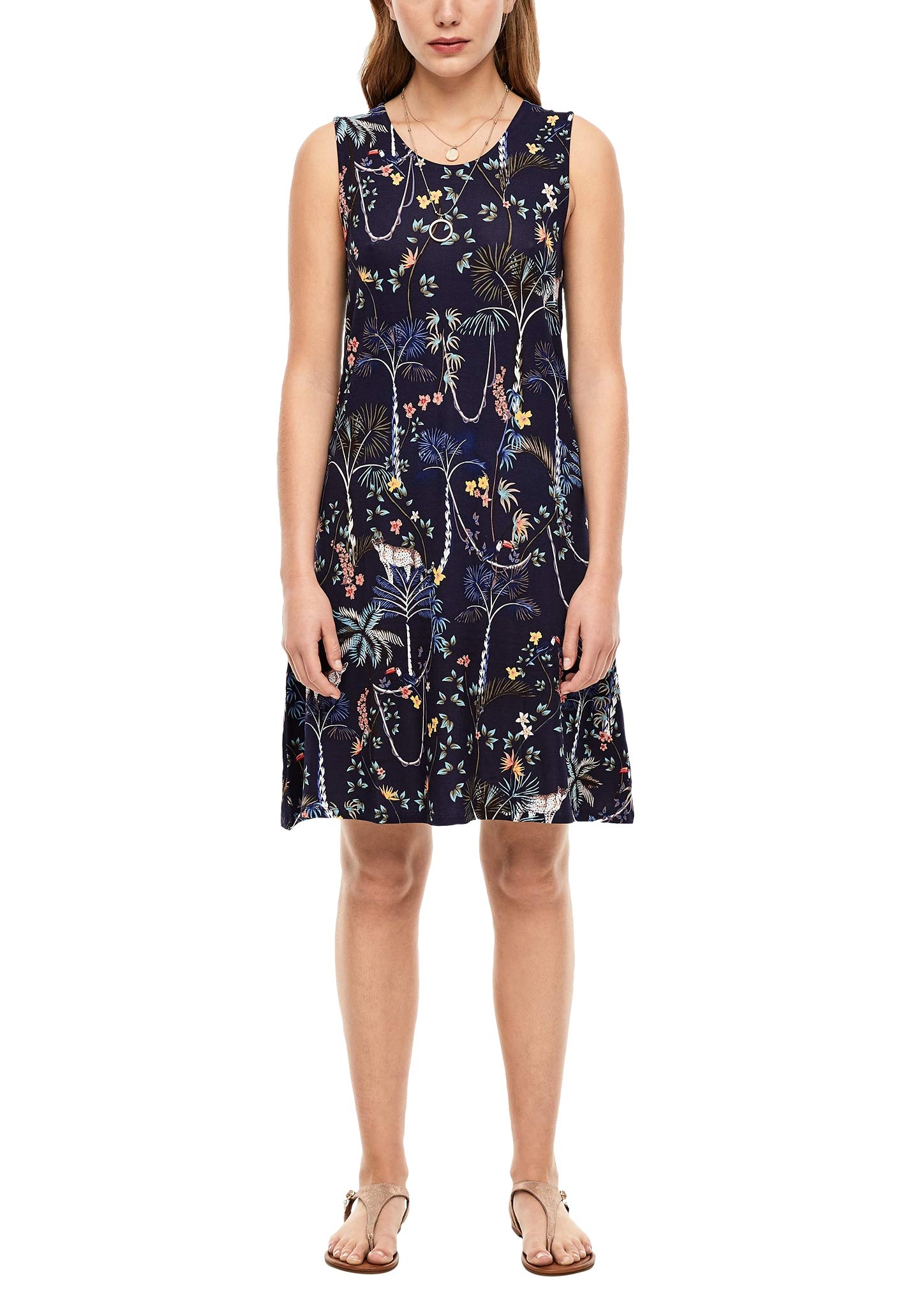 s.Oliver RED Label Damen Kleid mit Rückenausschnitt