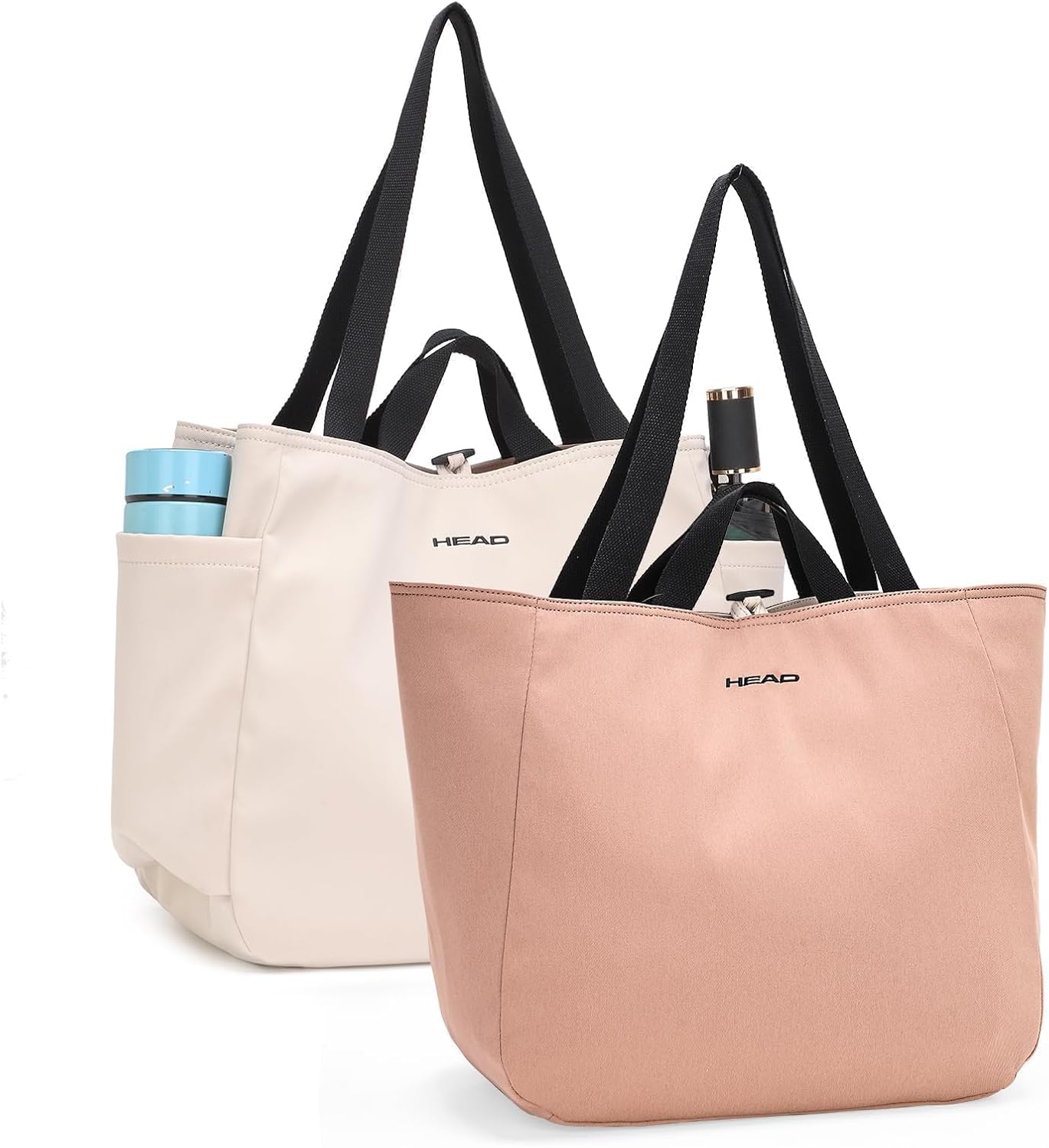 HEAD Reversible Gym Tote Bag for Women, Waterproof Large Shoulder Purse With Double Handles for Travel/Casual/Sport/Tennis