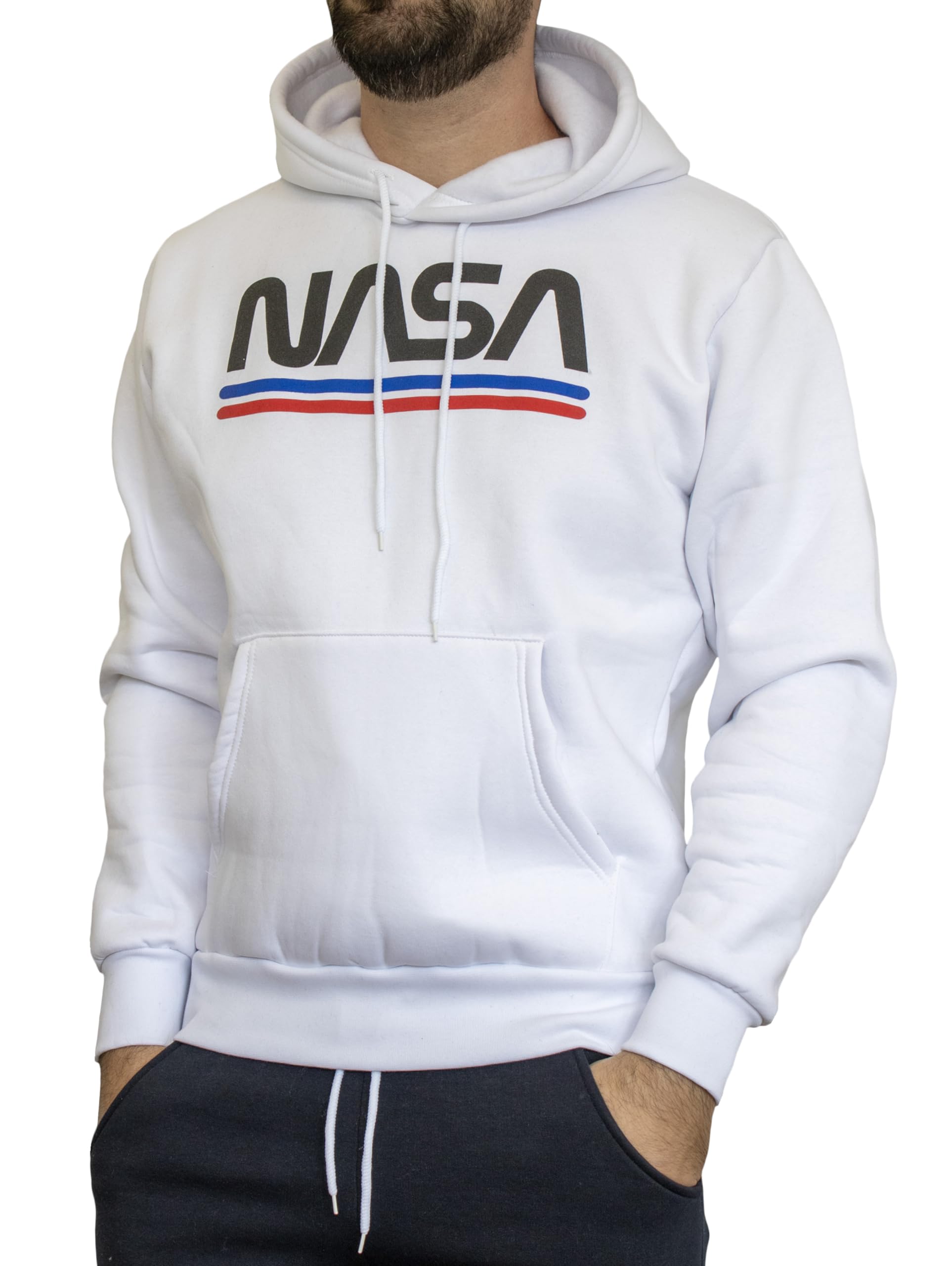 Sweat à capuche NASA molletonné avec poche frontale kangourou - 8