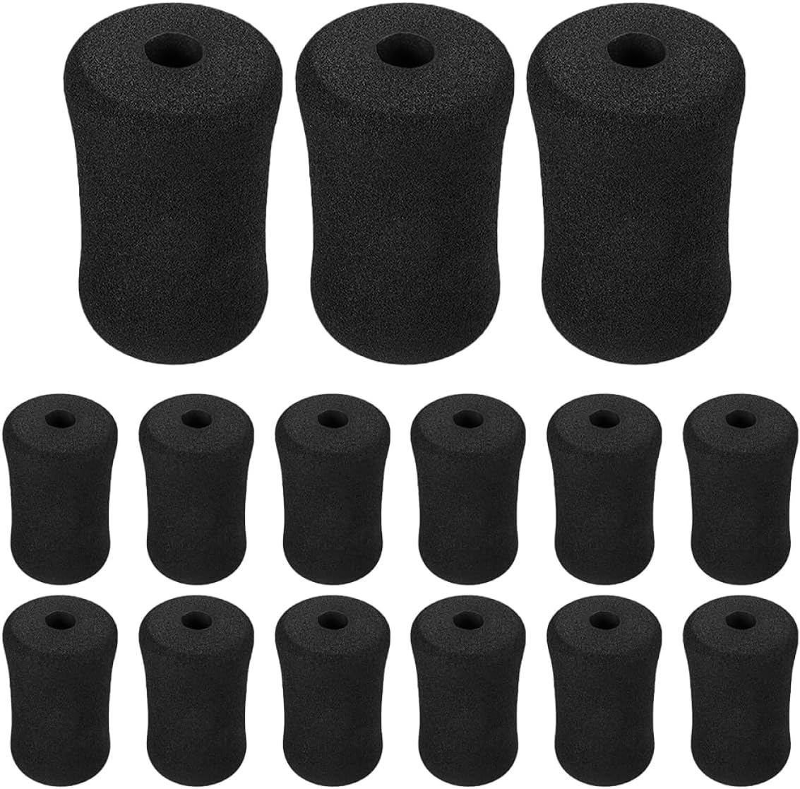 GANAZONO 10Pcs Foam Ab Training Sleeve Pads for Gym Soft Sponge Cover for Leg Extension Machine Universal Fit Exercise Accessory for Home Gym Workouts