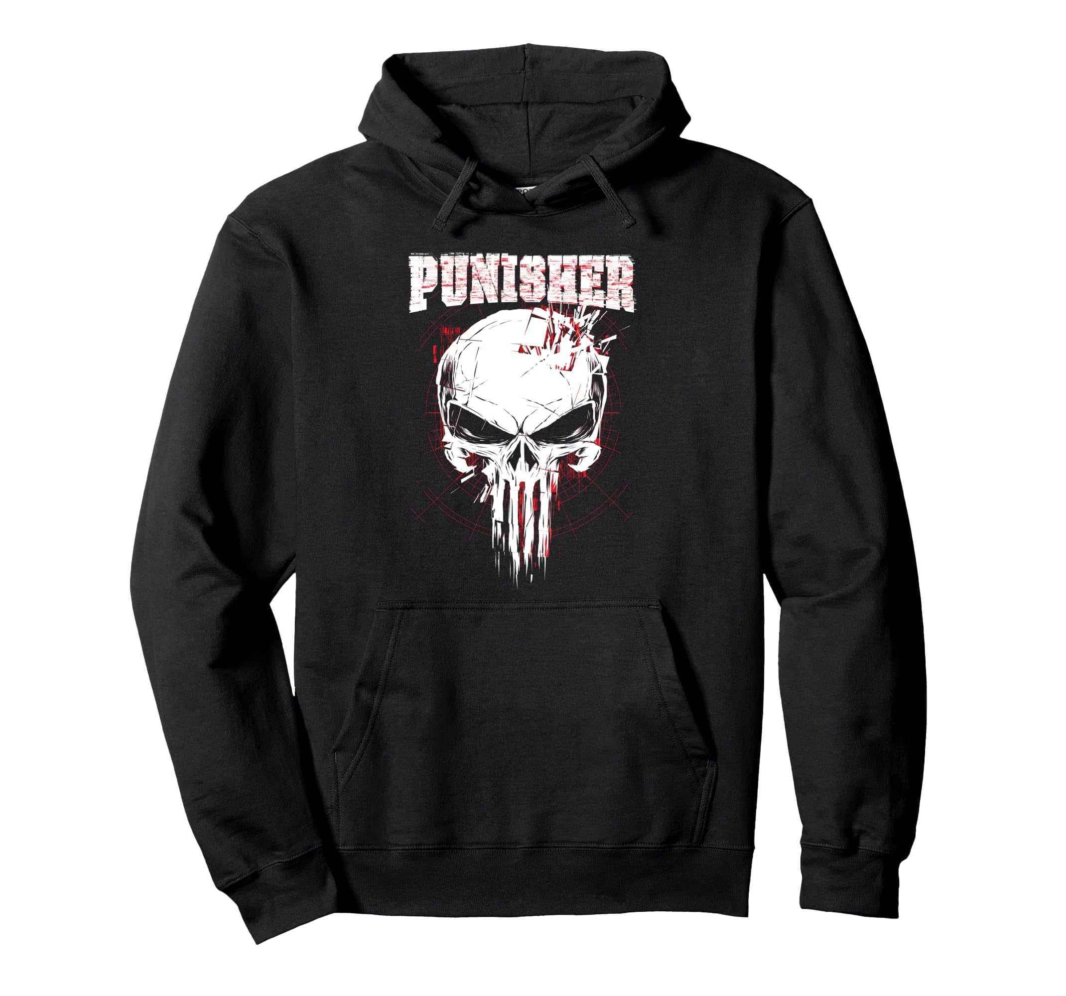 The Punisher Broken Skull Symbol Hoodie
