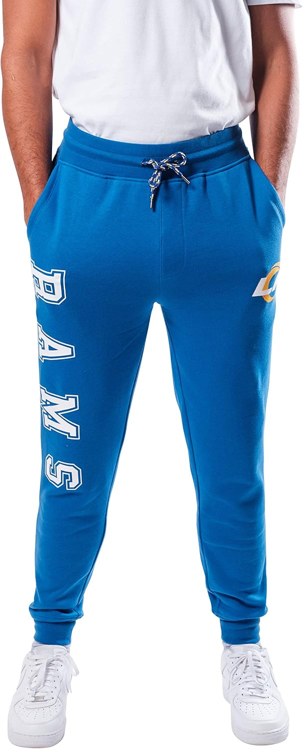 Ultra Game Adults NFL Official Active Super Soft Fleece Game Day Jogger Sweatpants - Image 2