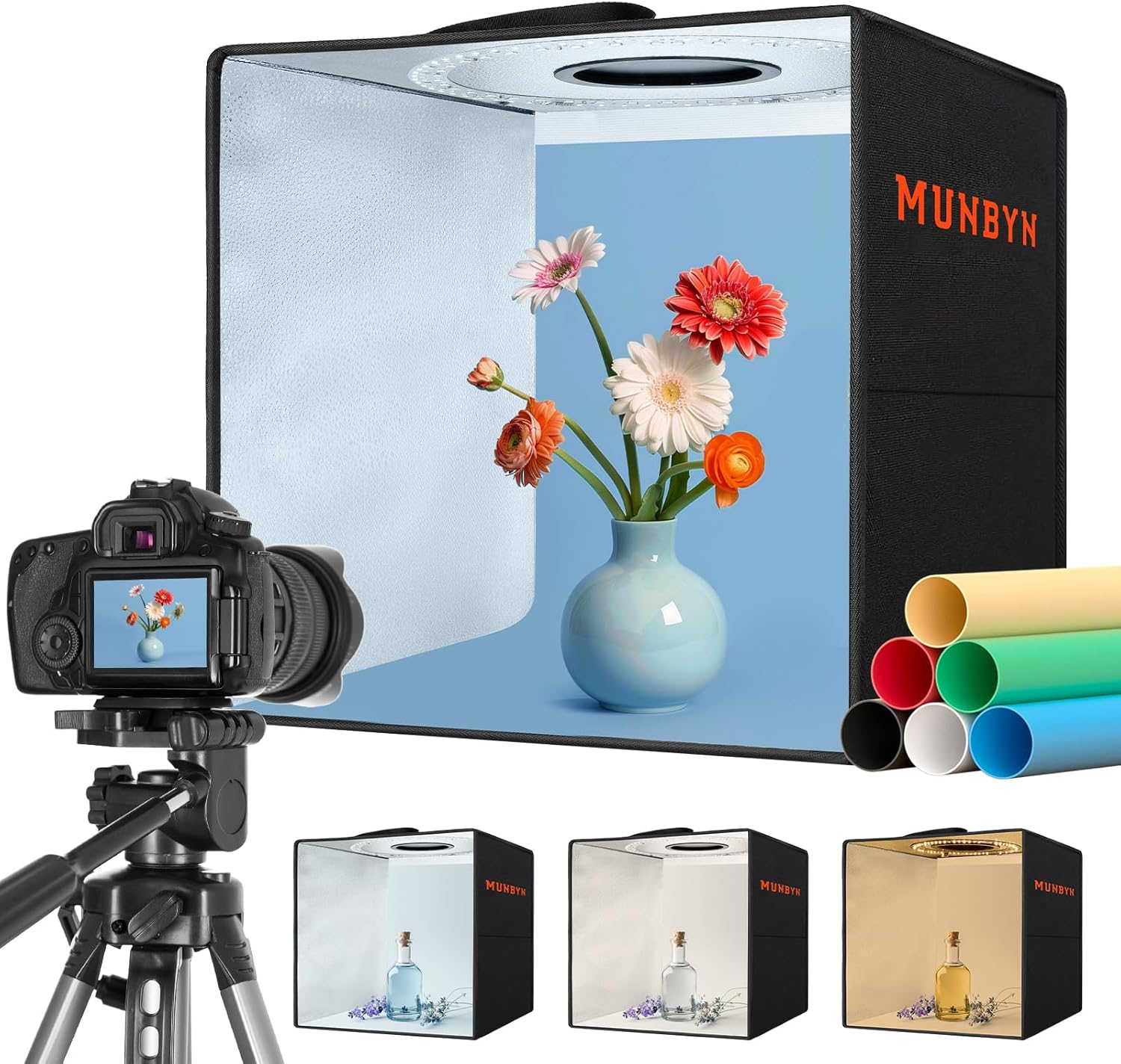 Light Box Photography+2" Circle Holographic Thermal Label Stickers