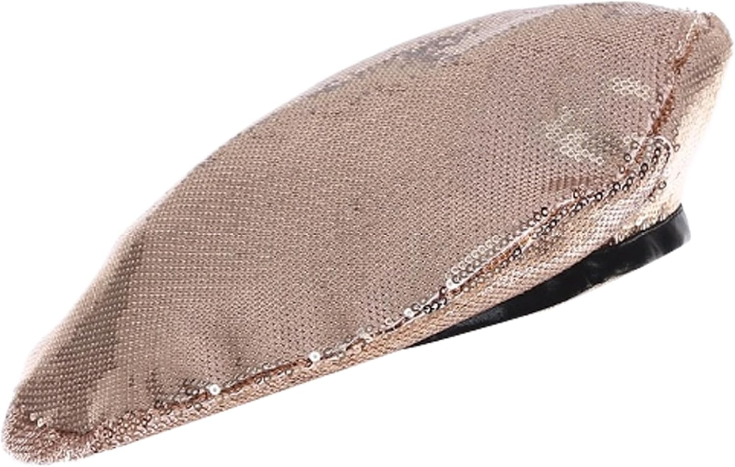 Glitter Sequins Berets Hat Beanies Cap French Style Newsboy Cap for Festival Club Disco Party
