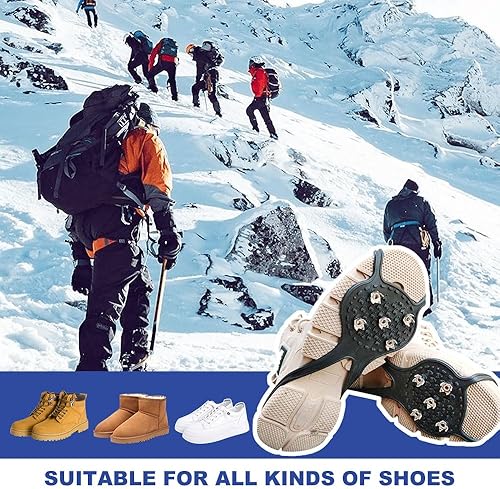 Miniatura 7 de Pinzas universales antideslizantes para zapatos, 2026 nuevas púas de agarre antideslizantes universales para zapatos, cubierta de silicona