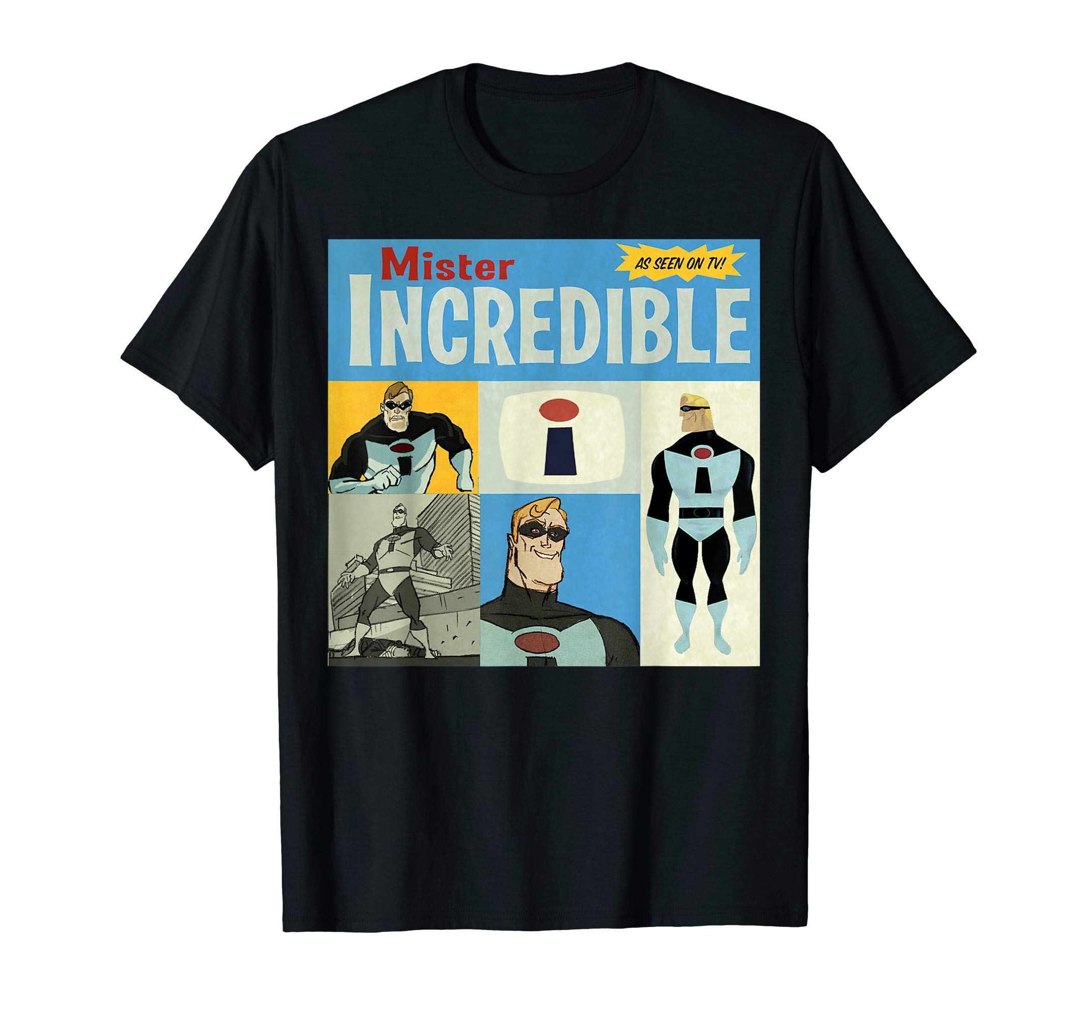 DisneyPixar The Incredibles As Seen On TV Vintage Box Up T-Shirt