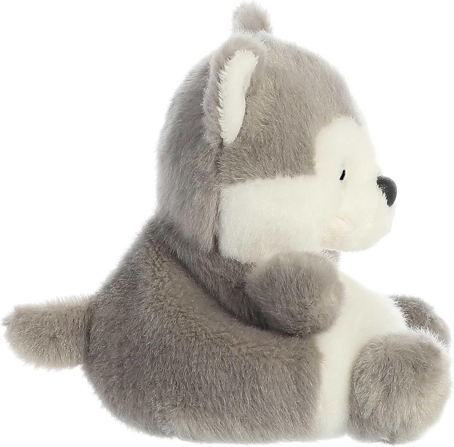 Aurora® Adorable Palm Pals™ Busky Husky™ Stuffed Animal - Fun Collectible Plush for Kids and Adult Collectors - Perfect for Decorating Rooms and Birthday Gifts - Gray 4.5 Inches