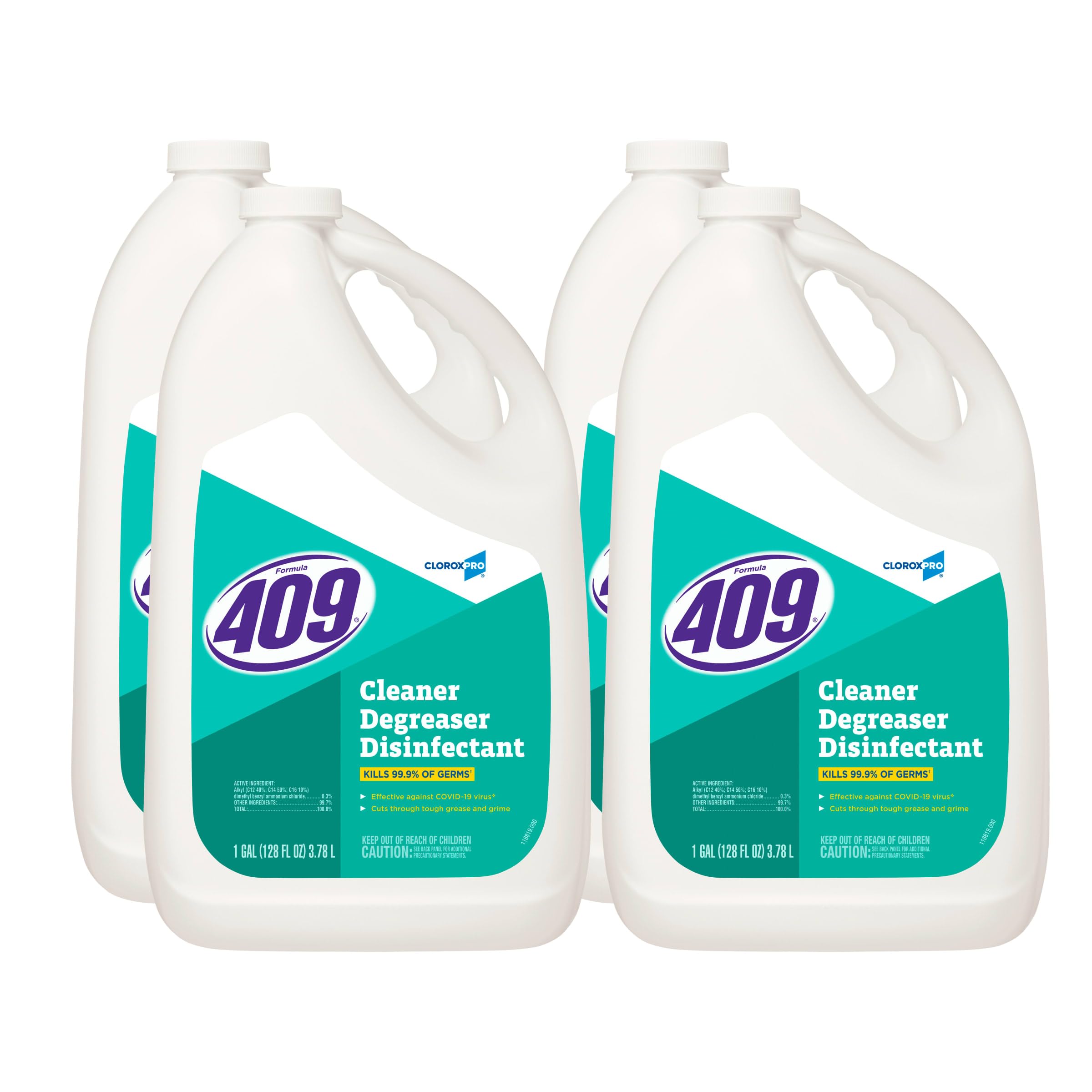 Clorox 35300 Fórmula 409 1 Gallon limpiador desengrasante y desinfectante botella (caso de 4)