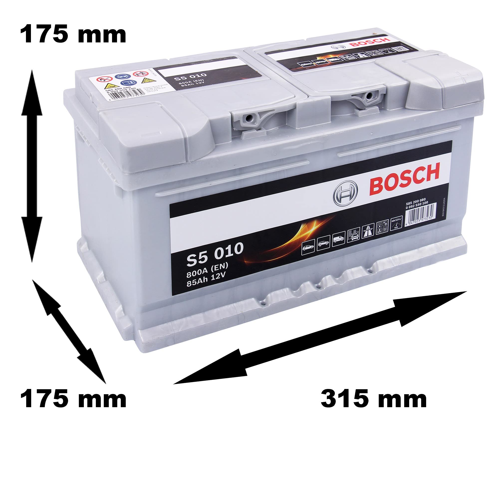 Bosch S5010 Batería de automóvil 85A/h-800A