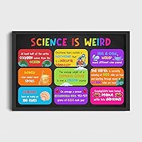 Vista 3 de Póster de ciencia es extraño, decoración de aula de ciencia, carteles de ciencia, decoración de aula para profesores, escuela primaria, secundaria
