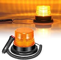 Vista 1 de Dinfu Luz estroboscópica LED, luces de advertencia ámbar, luz intermitente de emergencia con imán para vehículo, carretilla elevadora, tractor