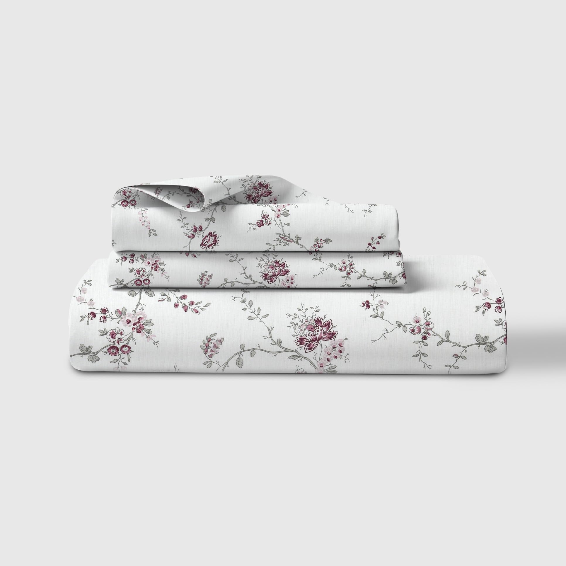 LINENWALAS 100% Cotton Percale Double Size Fitted Sheet Only