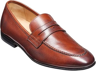 BARKER Ledley Handcrafted Mens Leather Loafers - Classic Slip-On Shoes for Casual & Formal Style
