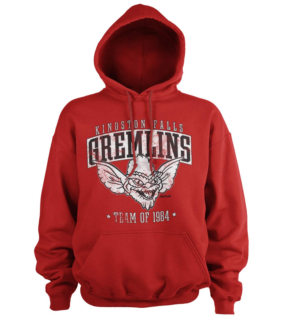 Gremlins Officially Licensed Team Kingston Falls of 1984 Hoodie (Red), XX-Large