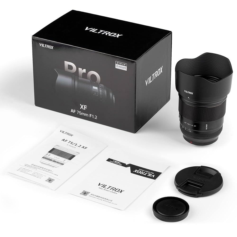 VILTROX XF75mmF1.2 Pro 富士 Viltrox 75mm F1.2 Pro Level Autofocus Lens(X-Mount) (Black-1