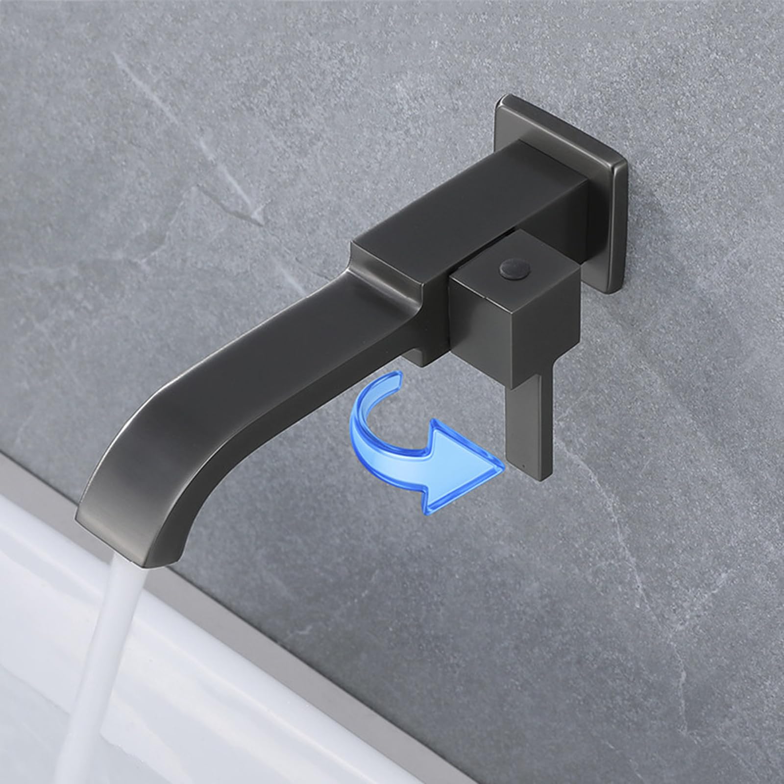 Robinet Mural Eau Froide Uniquement Laiton G1/2 Chromé