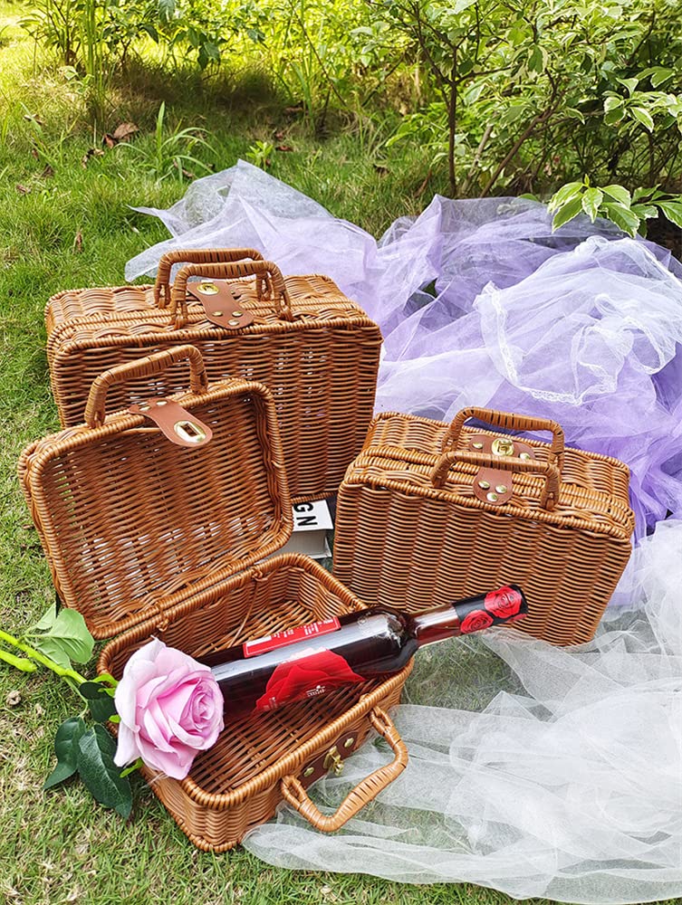 Amazon｜ピクニック バスケット お花見 行楽 かごバッグ 収納 まね藤