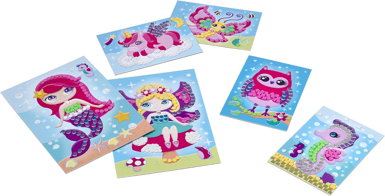 John Adams abgee 577 11043 Sparkly Mosaics Craft Kit EA, Multicolor