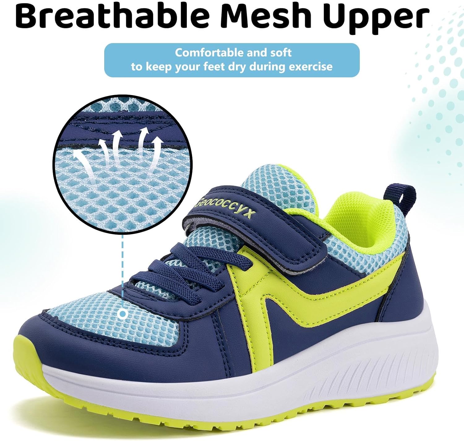 Boys Wide Toe Box Sneakers Girls Tennis Running Shoes Breathable Walking Trainers for Kids - Image 3