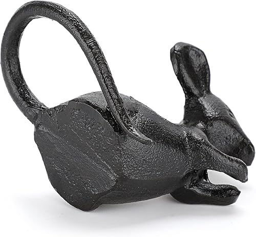 Miniatura 5 de OwnMy 2 estatuas de ratón de hierro fundido, estatuas de ratones negros, adornos de escritorio tallados, estatuas decorativas de animales creativos