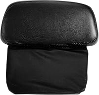 Vista 2 de TCMT Pestillos negros picados para motocicleta, maletero con respaldo compatible con Harley Davidson 2014-2025 Touring CVO Road King Road Glide