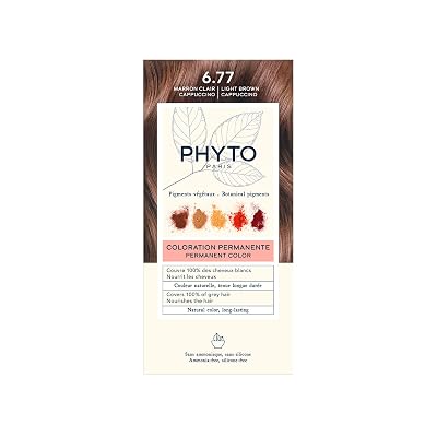 Phyto Paris Kit Coloration Permanente, Marron Clair Cappuccino 6,77