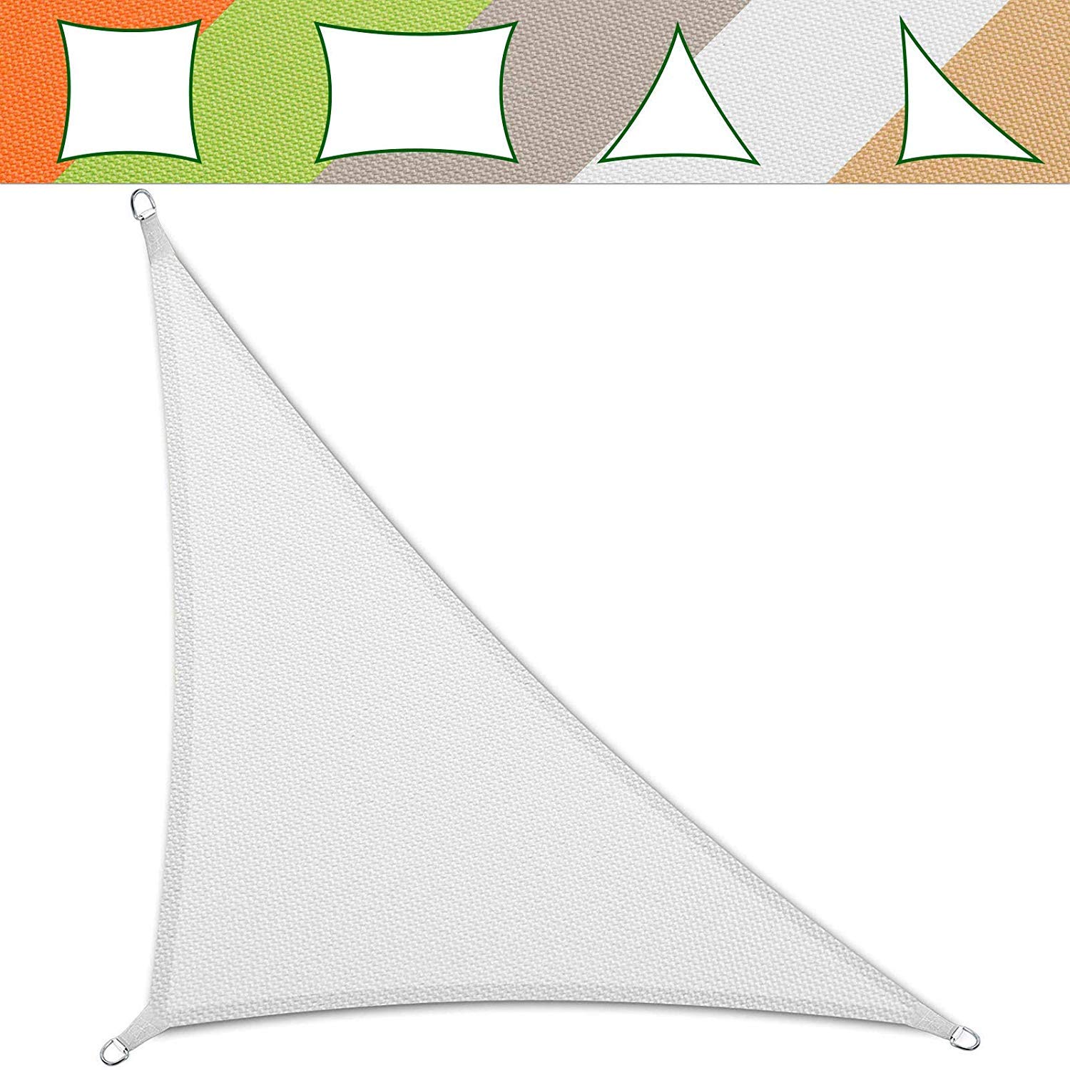 Tenda A Vela Rettangolare Casa Pura 5x7 M Verde: Impermeabile, Anti-UV, Con Kit Fissaggio In Acciaio, 160g/m²