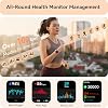 Reloj Inteligente para Mujer, Smartwatch para iPhone y Android Bluetooth (Recibe/Haz Llamadas) con Alexa Integrada, Pantalla HD de 1.91" con Más de 105 Modos Deportivos, Sumergible IP68, Monitor de Sueño/Ritmo Cardíaco/SpO2/Estrés 5