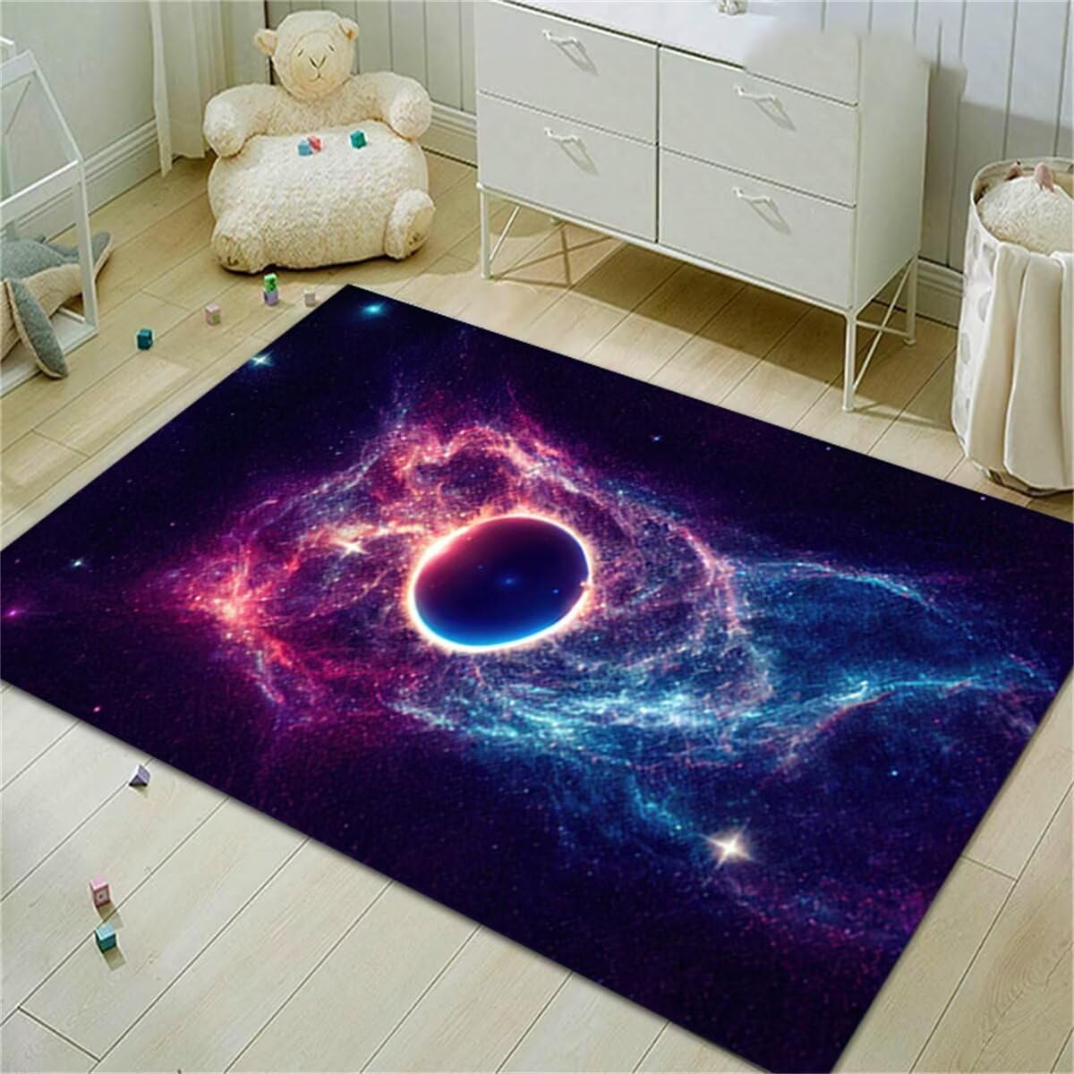 Tapeto Tappeto Porta Ingresso Design floreale colorato Bellissimo motivo Durevole lavabile Tappeti Gioco Bambini Morbido 120X160CM