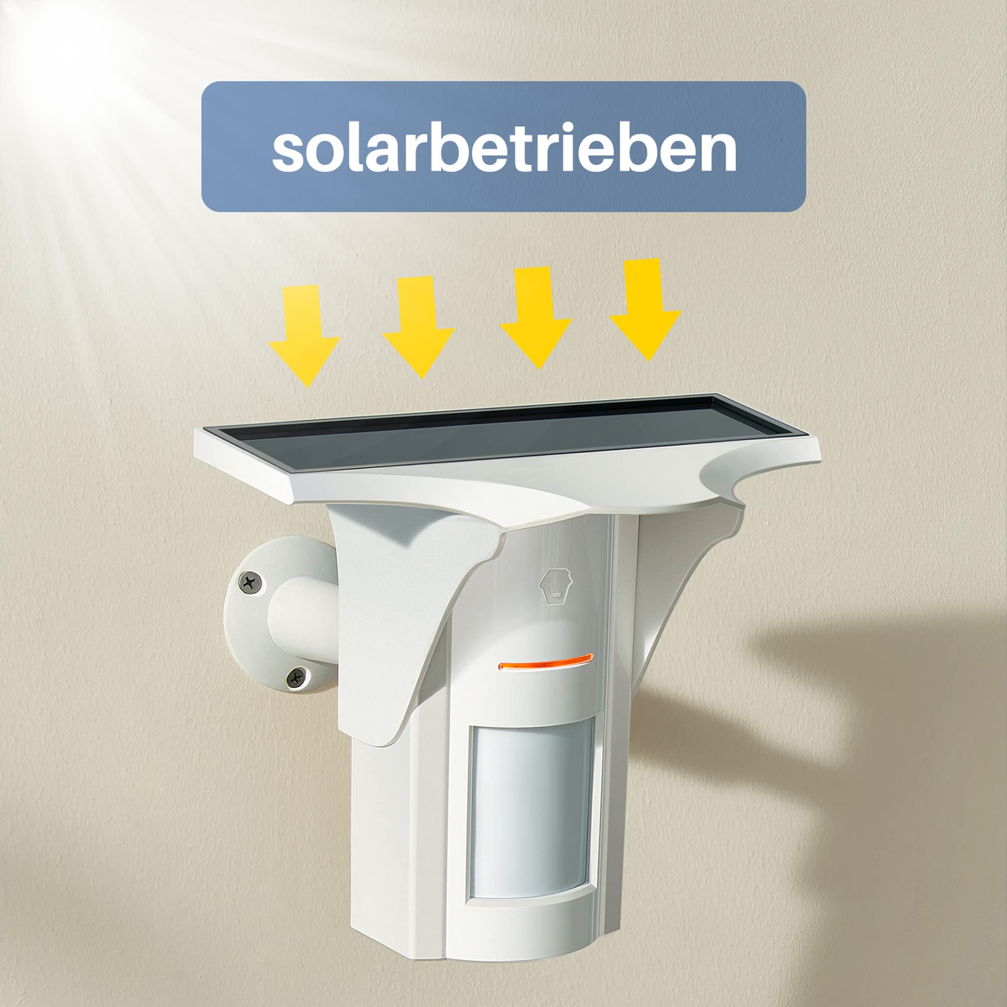Funk-Motion-Detektor im Freien für Kraftgeschichten - Meerjungfrau-Infrarotsensoren für Home-Alarmsystem - Winkel 110 ° und 8M Erkennungsbereich