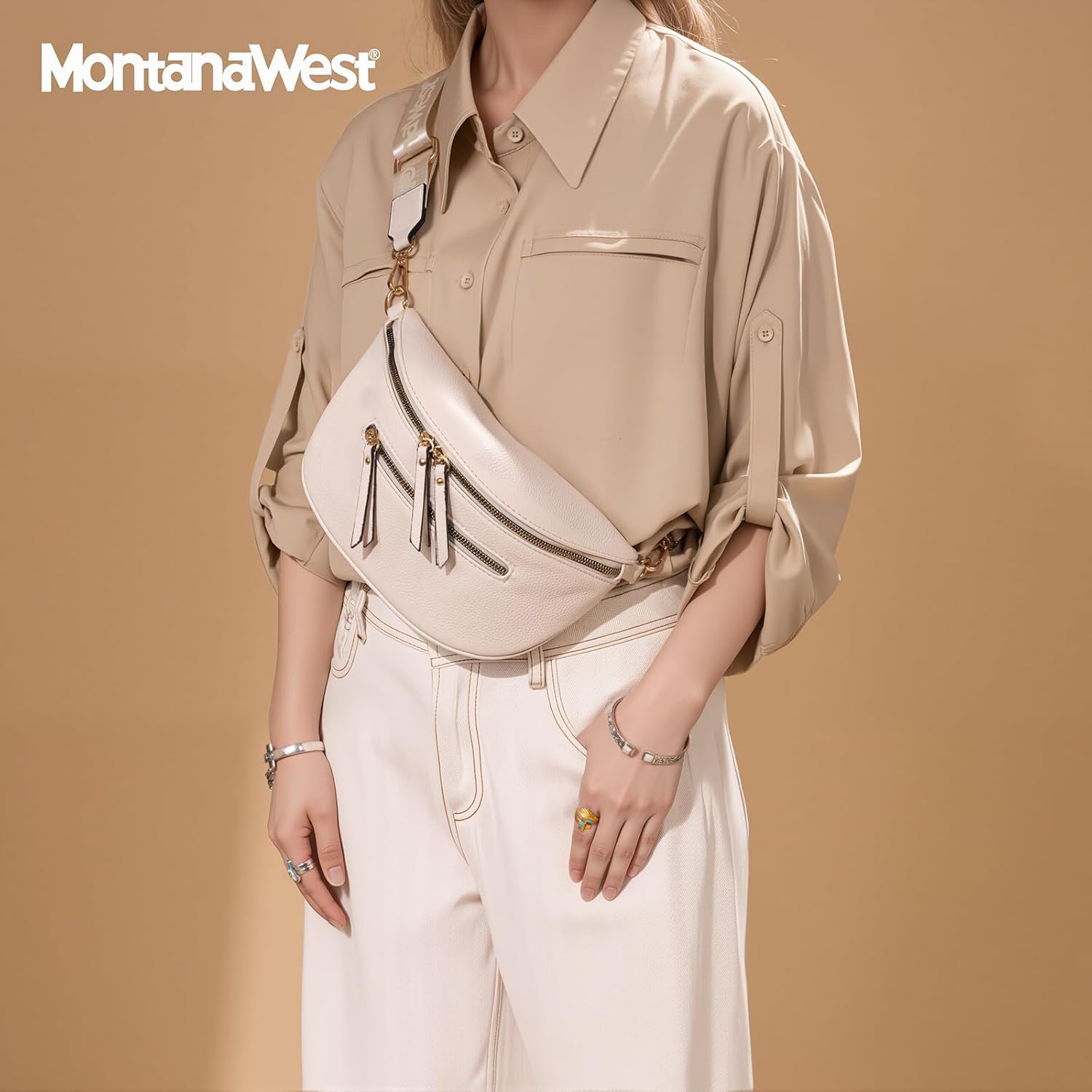 Montana West Crossbody Bags for Women Bum Bag Sling Purse with Adjustable Strap - Image 2