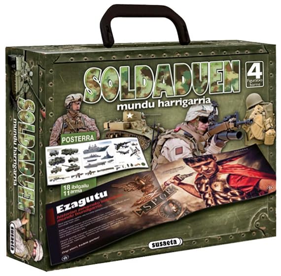 Soldaduen mundu harrigarria