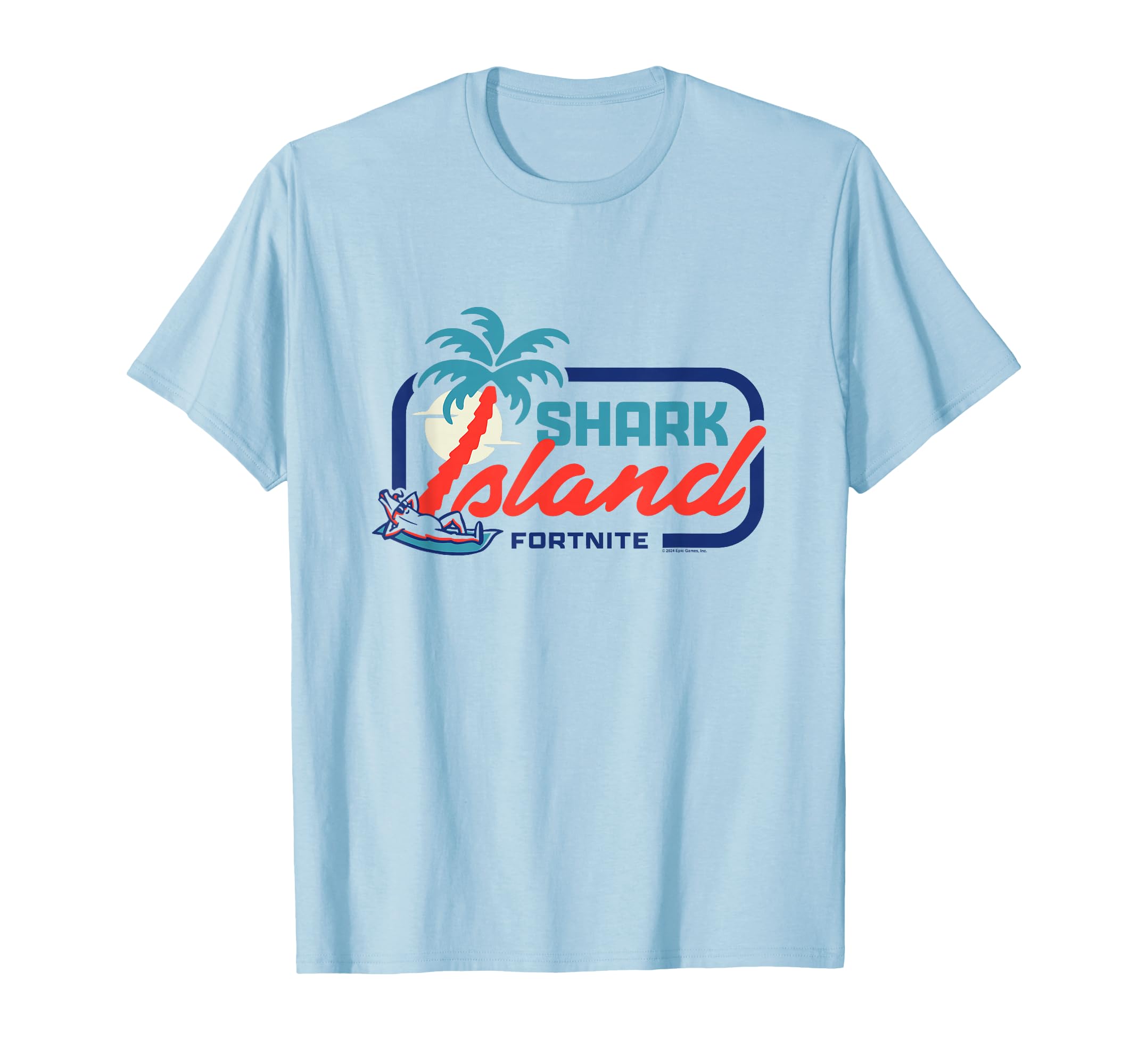 Fortnite Shark Island Summer Vibes Vintage Big Chest Logo T-Shirt
