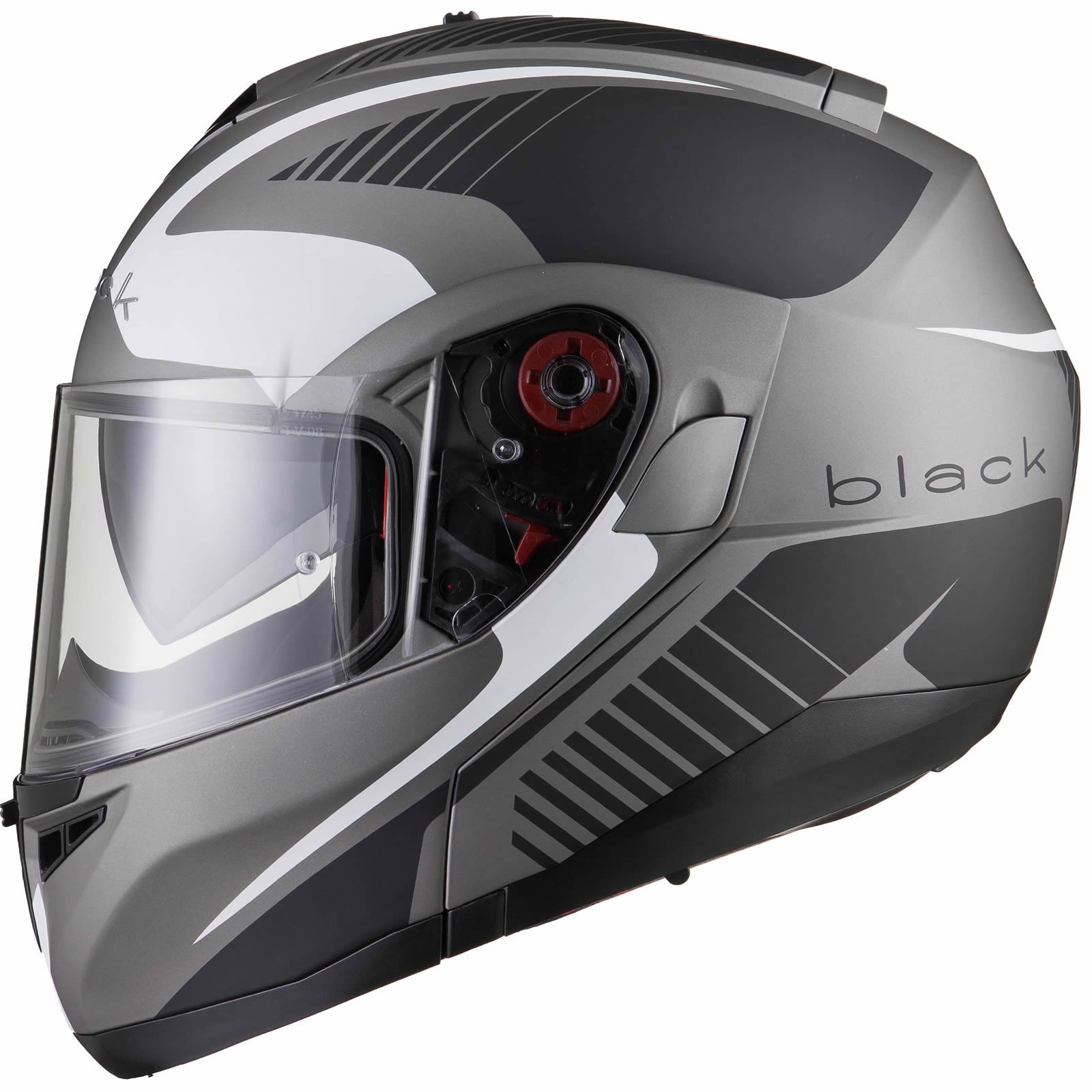 Black Optimus SV Tour Max Vision Flip Front Motorcycle Helmet L Matt Black