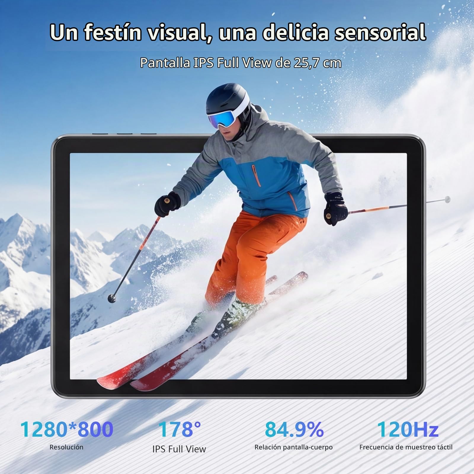 Tablet 10 Pulgadas, Android 15, 30GB RAM+128GB ROM, Pantalla IPS HD-Verde