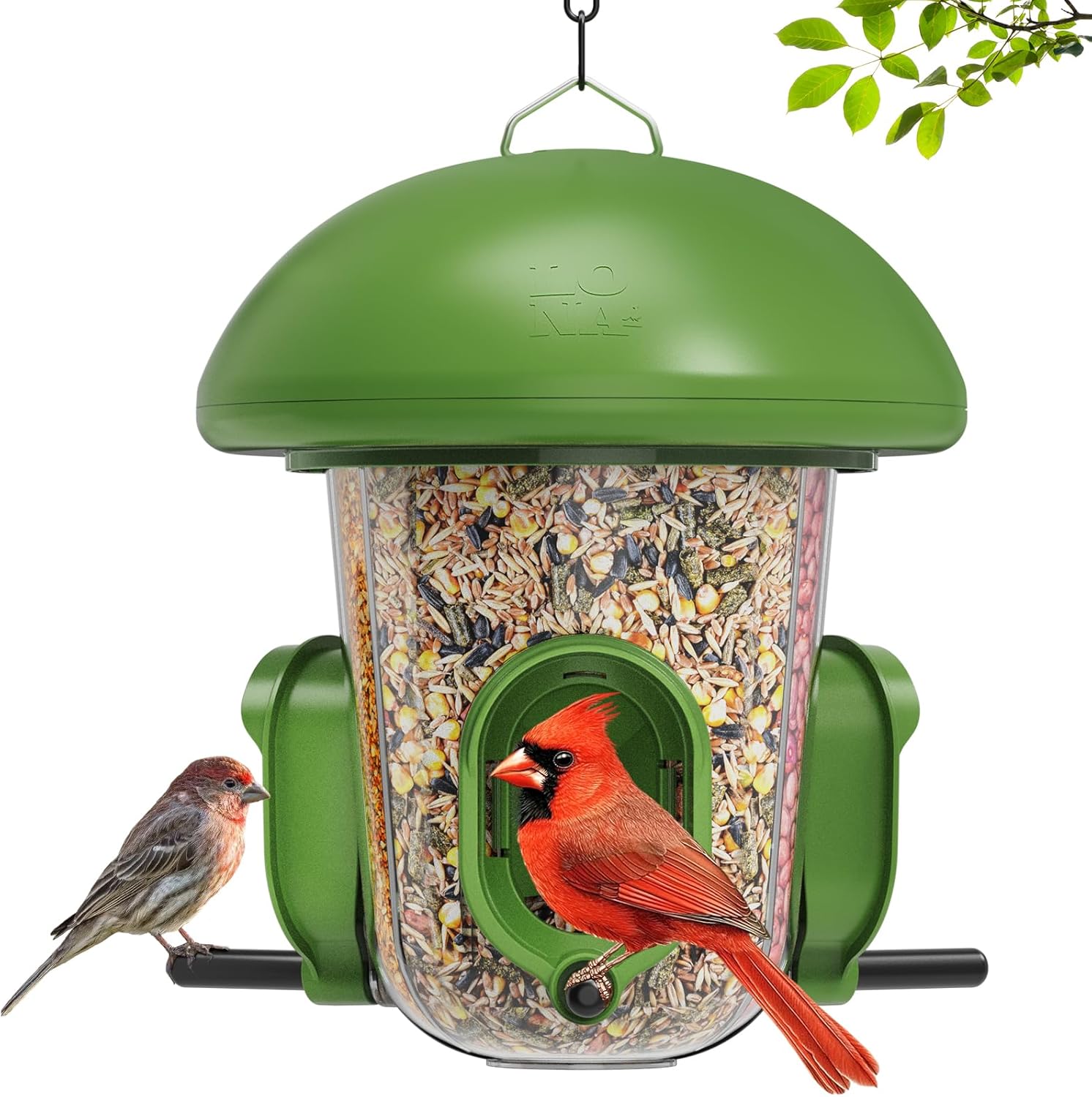 LONA Bird Feeders for Outdoors Hanging – 3 Separate Compartments