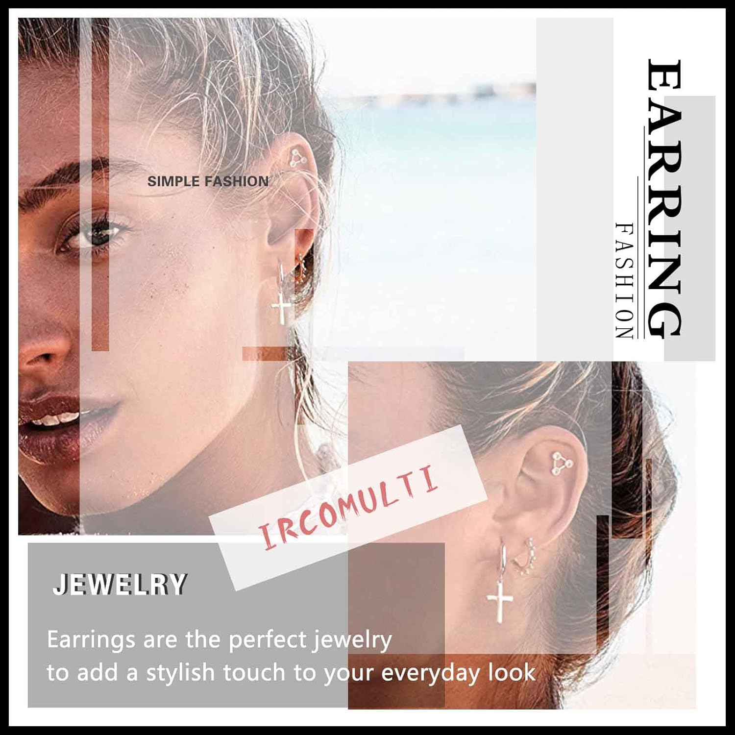 Minimalist Silver Long Chain Dangle Earrings Tassel Chain Drop Earrings Silver Ear Jacket Earring Front Back Earring Jewelry for Women - Image 8