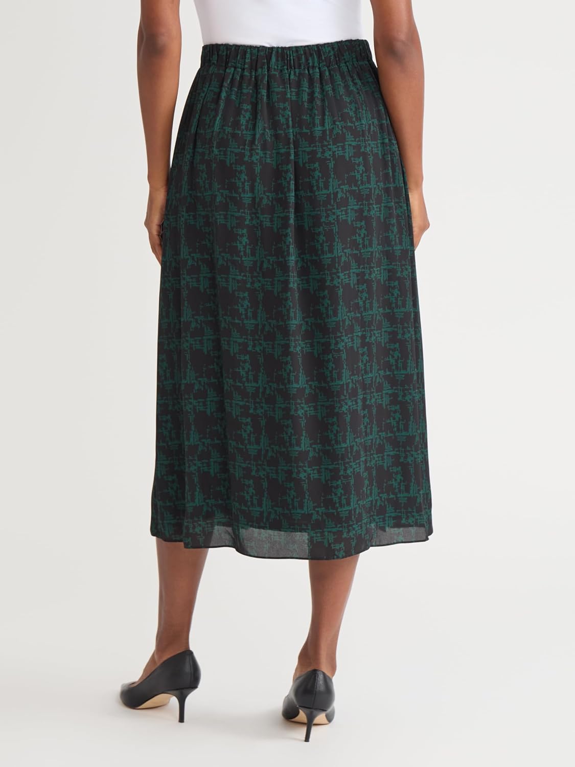 Kasper Womens Front Pleated Pull-on Skirt - Image 2