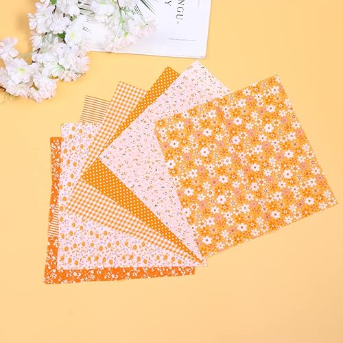 Miniatura 8 de EXCEART 35 Pieces Quilted Fabric Sewing Patchwork Fabric Cotton Bundles Cotton Fabric Sewing Tissue Cloth Bundle Squares Charm Squares Cotton