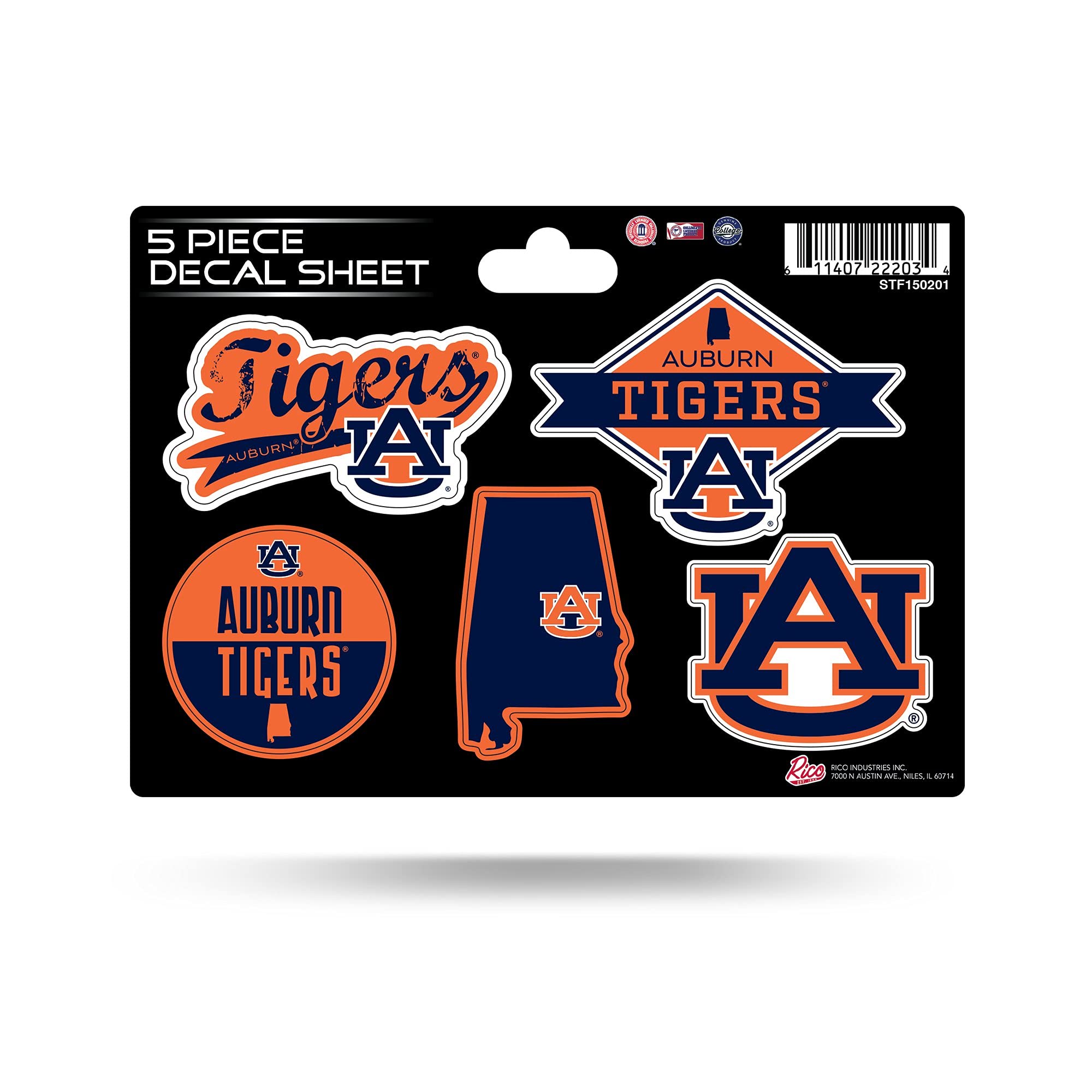 Rico Industries NCAA s 5-Pc Sticker Sheet