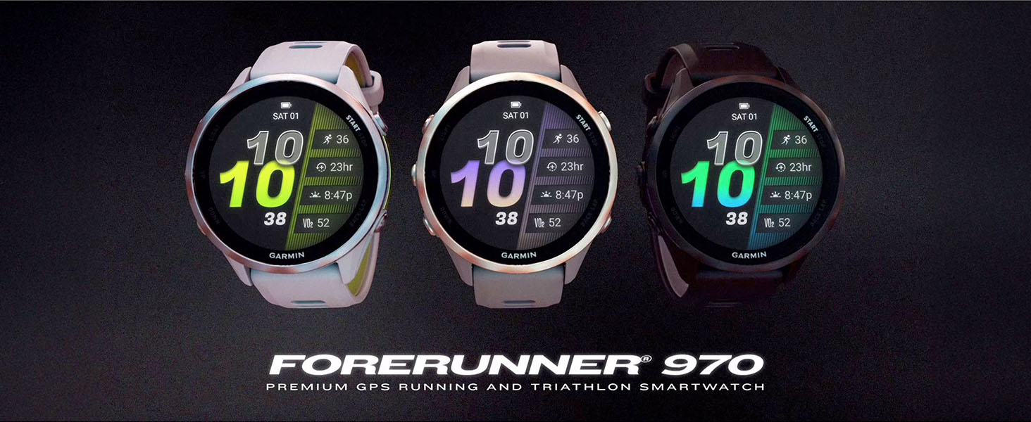 Amazon.com: Garmin Forerunner 970 Reloj inteligente con GPS para