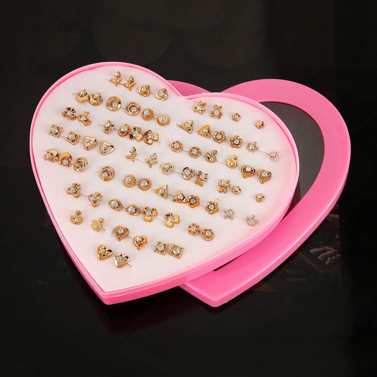 Stylish Base Metal Earrings (Combo 36 Pairs Set)