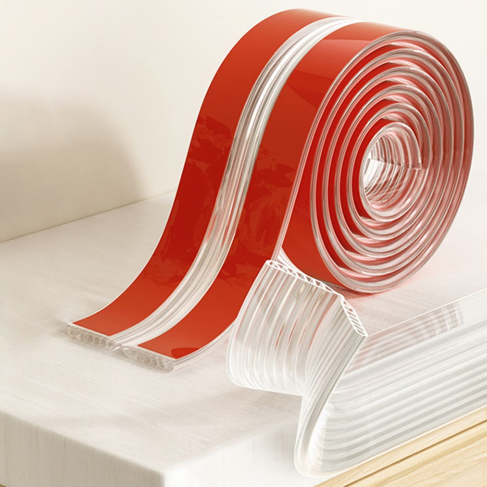Gastel Paraspigoli Per Mobili 6 Metri + 8 Angolari – Protezione In Silicone Trasparente Anti-Urto Per Bambini - 2
